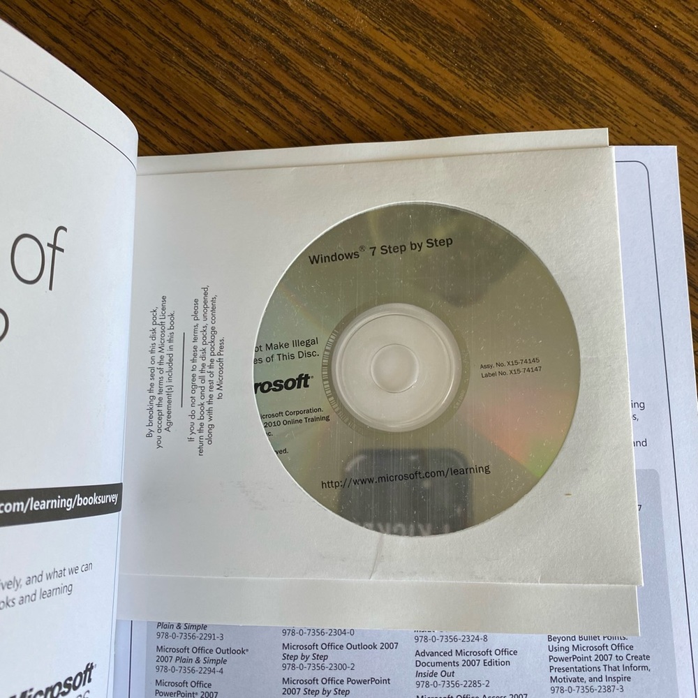 Microsoft Step by Step Windows 7 Reference Book & CD - Picture 4 of 5